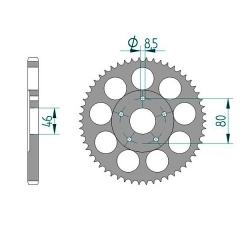 Kettenrad Aluminium