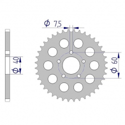 Kettenrad Aluminium