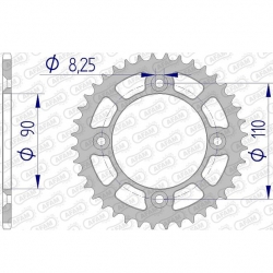 Kettenrad Aluminium