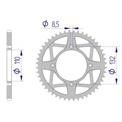 Kettenrad Aluminium