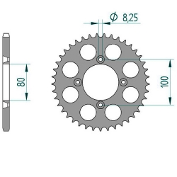 Kettenrad Aluminium