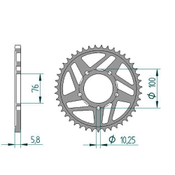 Kettenrad Aluminium
