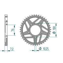Kettenrad Aluminium