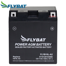 Batterie FlyBat FLYB10L-A2 / YB10L-A2 AGM geschlossen
