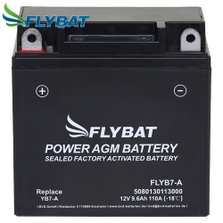 Batterie FlyBat FLYB7-A / YB7-A AGM geschlossen