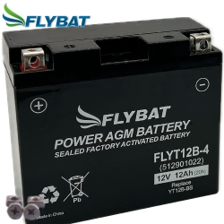 Batterie FlyBat FLYT12B-4 / YT12B-BS AGM geschlossen