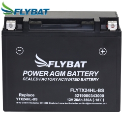 Batterie FlyBat FLYTX24HL-BS / YTX24HL-BS AGM geschlossen