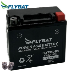 Batterie FlyBat FLYTX5L-BS / YTX5L-BS AGM geschlossen