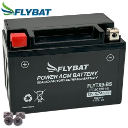 Batterie FlyBat FLYTX9-BS / YTX9-BS AGM geschlossen