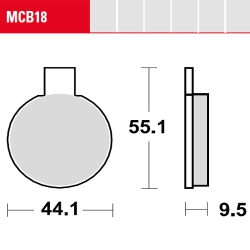 Bremsbelag TRW / Lucas MCB18