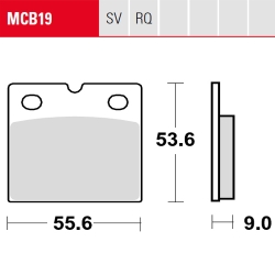 Bremsbelag TRW / Lucas MCB19