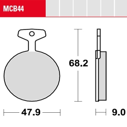 Bremsbelag TRW / Lucas MCB44
