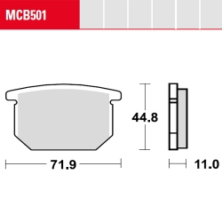 Bremsbelag TRW / Lucas MCB501