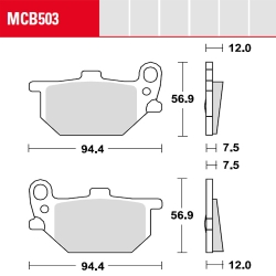 Bremsbelag TRW / Lucas MCB503