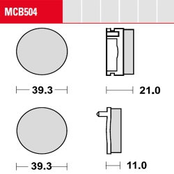 Bremsbelag TRW / Lucas MCB504