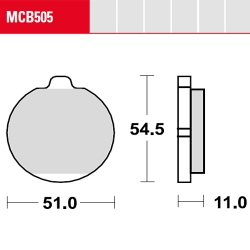 Bremsbelag TRW / Lucas MCB505