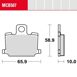 Bremsbelag TRW / Lucas MCB507