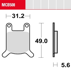 Bremsbelag TRW / Lucas MCB508