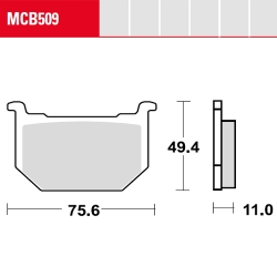 Bremsbelag TRW / Lucas MCB509
