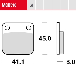 Bremsbelag TRW / Lucas MCB510