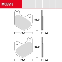Bremsbelag TRW / Lucas MCB518