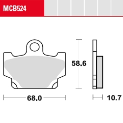 Bremsbelag TRW / Lucas MCB524