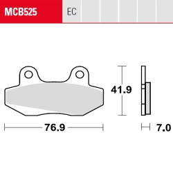 Bremsbelag TRW / Lucas MCB525