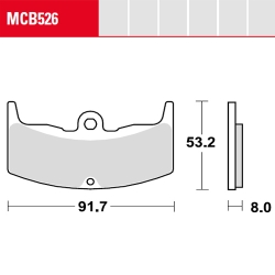Bremsbelag TRW / Lucas MCB526