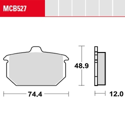 Bremsbelag TRW / Lucas MCB527