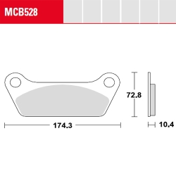 Bremsbelag TRW / Lucas MCB528
