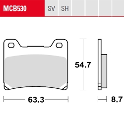 Bremsbelag TRW / Lucas MCB530