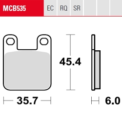 Bremsbelag TRW / Lucas MCB535