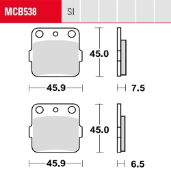 Bremsbelag TRW / Lucas MCB538