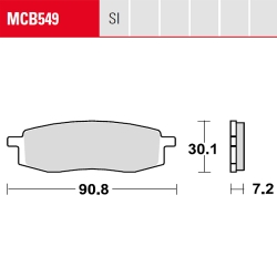 Bremsbelag TRW / Lucas MCB549