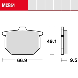Bremsbelag TRW / Lucas MCB54