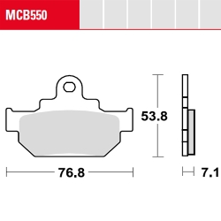 Bremsbelag TRW / Lucas MCB550