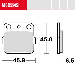 Bremsbelag TRW / Lucas MCB554SI