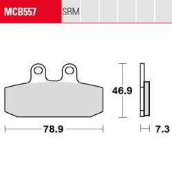 Bremsbelag TRW / Lucas MCB557SRM