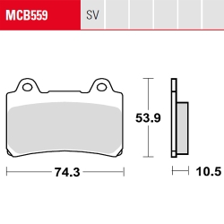 Bremsbelag TRW / Lucas MCB559