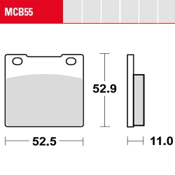 Bremsbelag TRW / Lucas MCB55