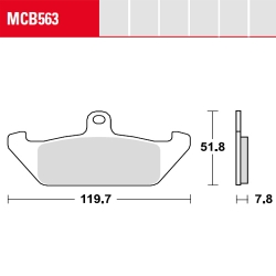 Bremsbelag TRW / Lucas MCB563