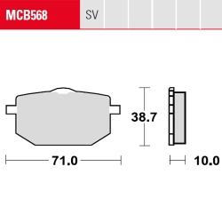 Bremsbelag TRW / Lucas MCB568