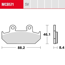 Bremsbelag TRW / Lucas MCB571