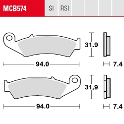 Bremsbelag TRW / Lucas MCB574RSI