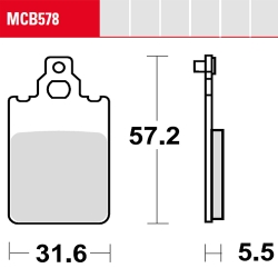 Bremsbelag TRW / Lucas MCB578