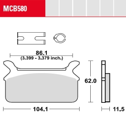 Bremsbelag TRW / Lucas MCB580