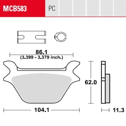 Bremsbelag TRW / Lucas MCB583