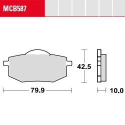 Bremsbelag TRW / Lucas MCB587