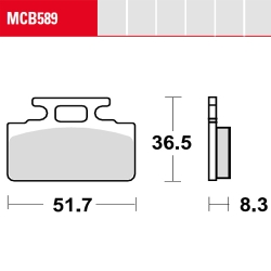 Bremsbelag TRW / Lucas MCB589