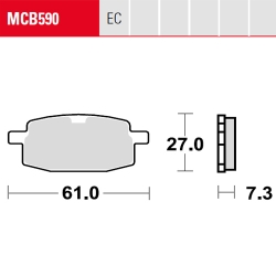 Bremsbelag TRW / Lucas MCB590